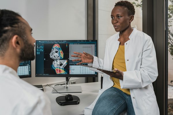 How can you use machine learning to enhance the accuracy of medical imaging diagnostics?